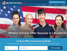 Tablet Screenshot of militaryschoolusa.com